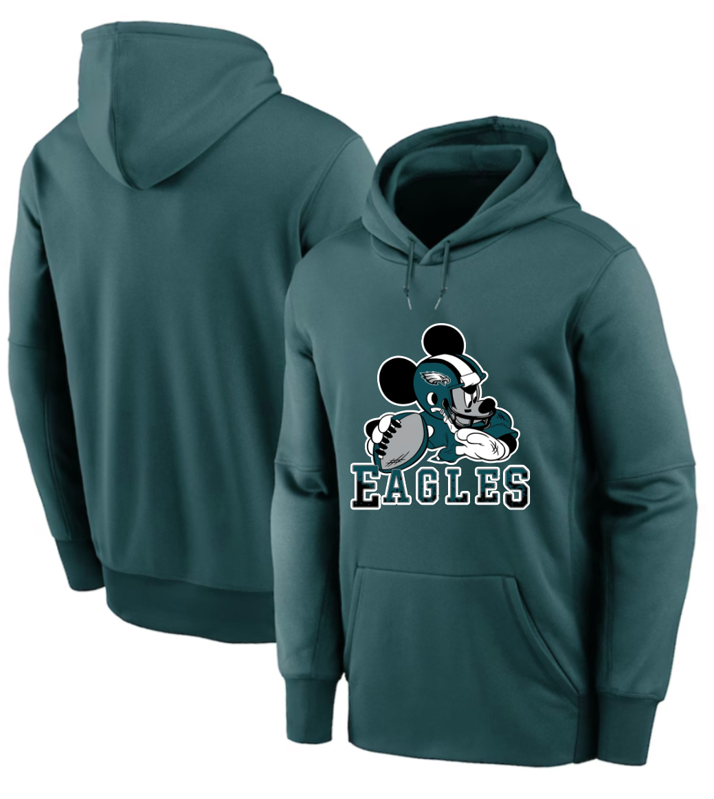 Men 2025 Philadelphia Eagles green hoodie style 11